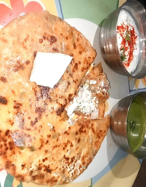 2 Stuffed Paneer Paratha